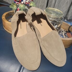 Lucky Brand Tan Flats Moccasin-Style